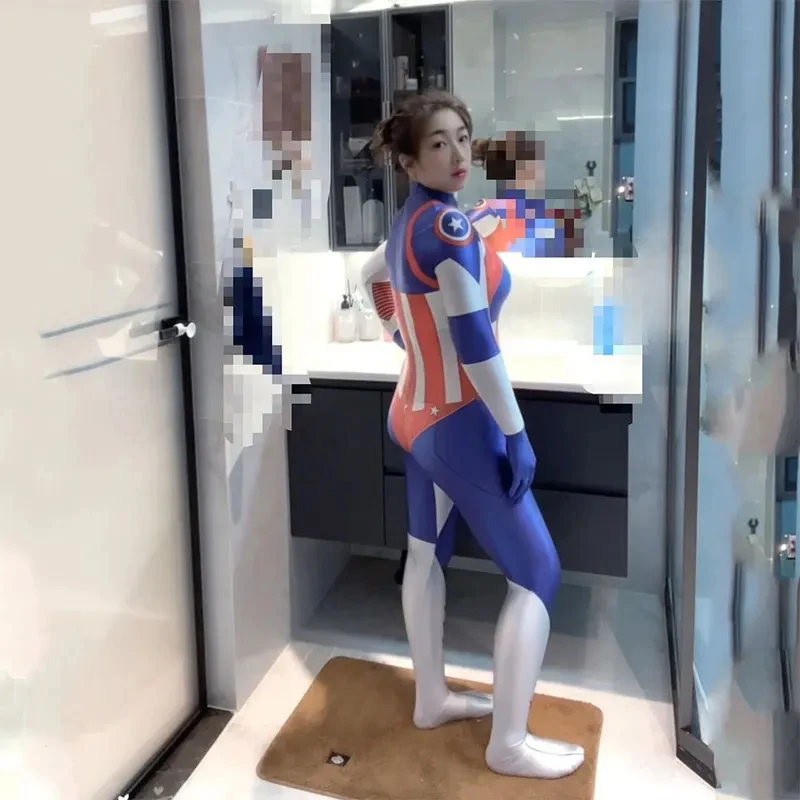 COSHalloween Adult Female Captain Cosplay Costume Woman Jumpsuits Superhero Zentai Party Bodysuit
COSHalloween Adult Female Captain Cosplay Costume Woman Jumpsuits Superhero Zentai Party Bodysuit
