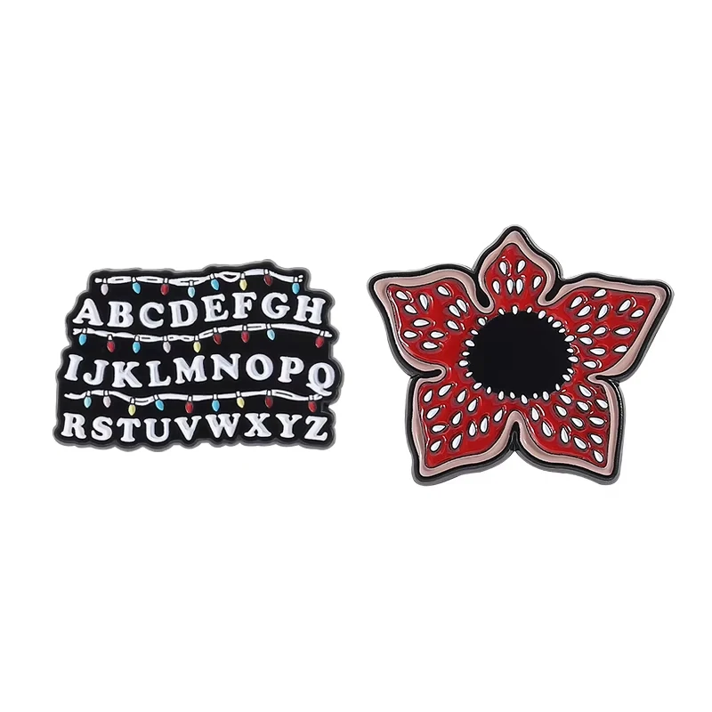 Fantasy Horror Movies Brooch Enamel Pins Custom Red Piranha Plant Alphabets Brooches Lapel Badge Jewelry Gift for Fans Friends
Fantasy Horror Movies Brooch Enamel Pins Custom Red Piranha Plant Alphabets Brooches Lapel Badge Jewelry Gift for Fans Friends