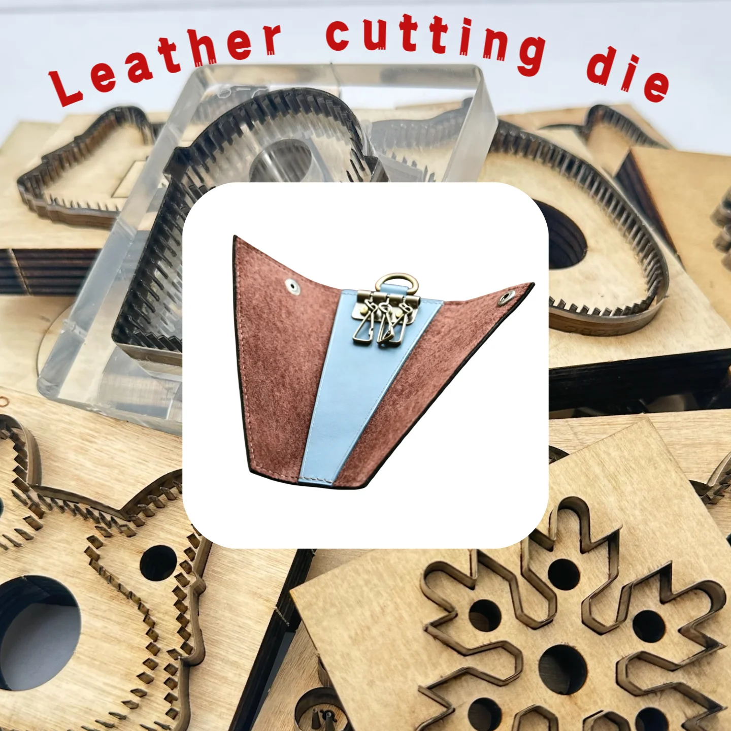 Leather Triangular key ring cutting mold, leather making tool, hand cutting knife, Japanese steel knife wooden mold tool
Leather Triangular key ring cutting mold, leather making tool, hand cutting knife, Japanese steel knife wooden mold tool