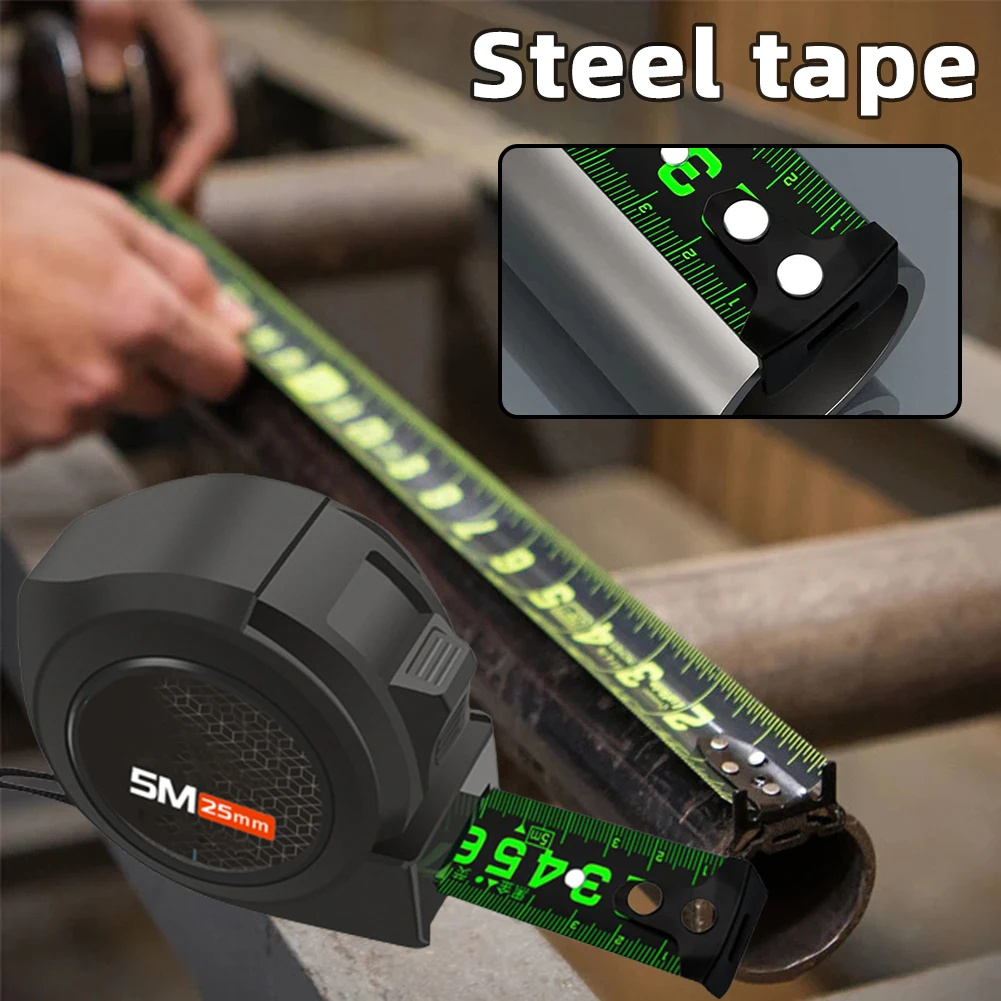 Fluorescent Steel Tape Measure 5m/7.5m/10m Meter Wear-Resistant Thickened Measurement Ruler Multi-Use Measuring Distance Tool
Fluorescent Steel Tape Measure 5m/7.5m/10m Meter Wear-Resistant Thickened Measurement Ruler Multi-Use Measuring Distance Tool