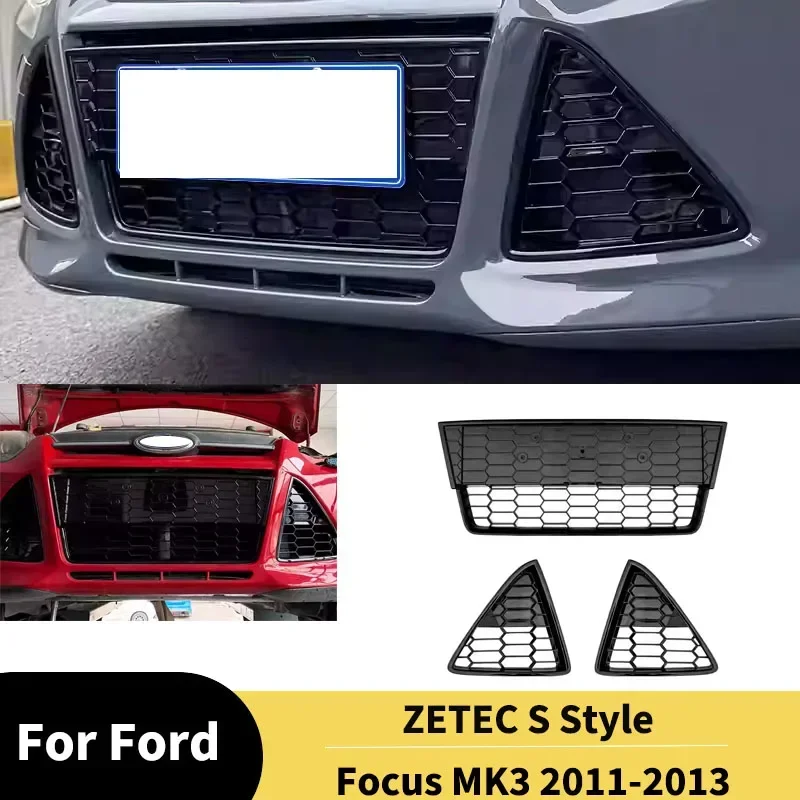 Parrillas carreras estilo S para Ford Focus MK3 2011-2013 ZETEC rejillas parachoques lantero coche kits carrocería
Parrillas carreras estilo S para Ford Focus MK3 2011-2013 ZETEC rejillas parachoques lantero coche kits carrocería