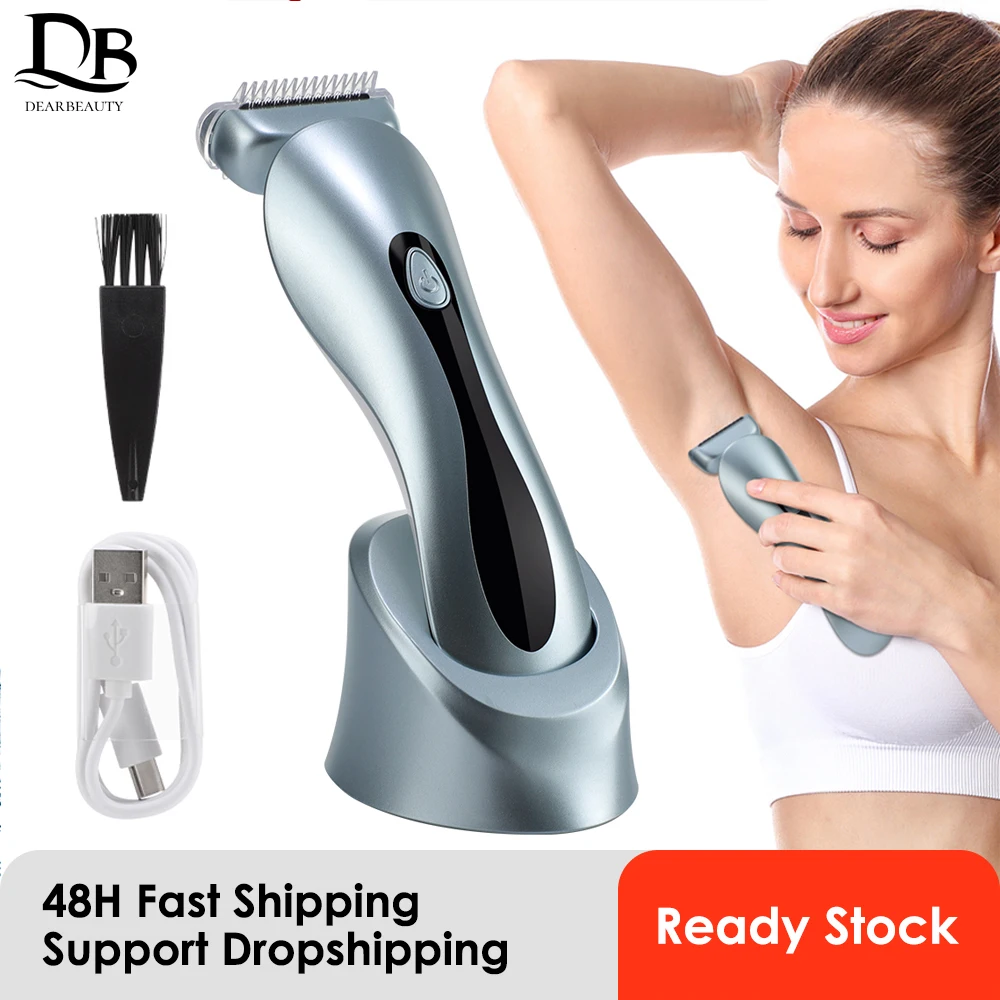 Electric Shaver for Lady Painless Razor for Women Bikini Legs Hair Remover Public Hairs Trimmer with Charging Base Wet Dry Use
Electric Shaver for Lady Painless Razor for Women Bikini Legs Hair Remover Public Hairs Trimmer with Charging Base Wet Dry Use