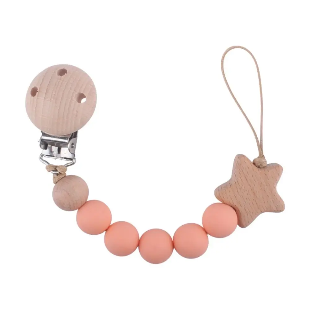 Dummy Clips Pacifier Holder Clips Star Wood Baby Pacifier Chain Nipple Holder Clips Soother Holder Baby Teether Toys Straps Baby
Dummy Clips Pacifier Holder Clips Star Wood Baby Pacifier Chain Nipple Holder Clips Soother Holder Baby Teether Toys Straps Baby