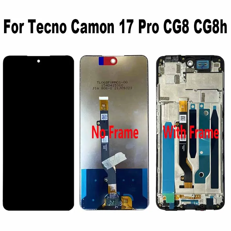 For Tecno Camon 17 Pro CG8 CG8h LCD Display Touch Screen Digitizer Assembly For Tecno Camon 17 Pro Replacement Accessory
For Tecno Camon 17 Pro CG8 CG8h LCD Display Touch Screen Digitizer Assembly For Tecno Camon 17 Pro Replacement Accessory