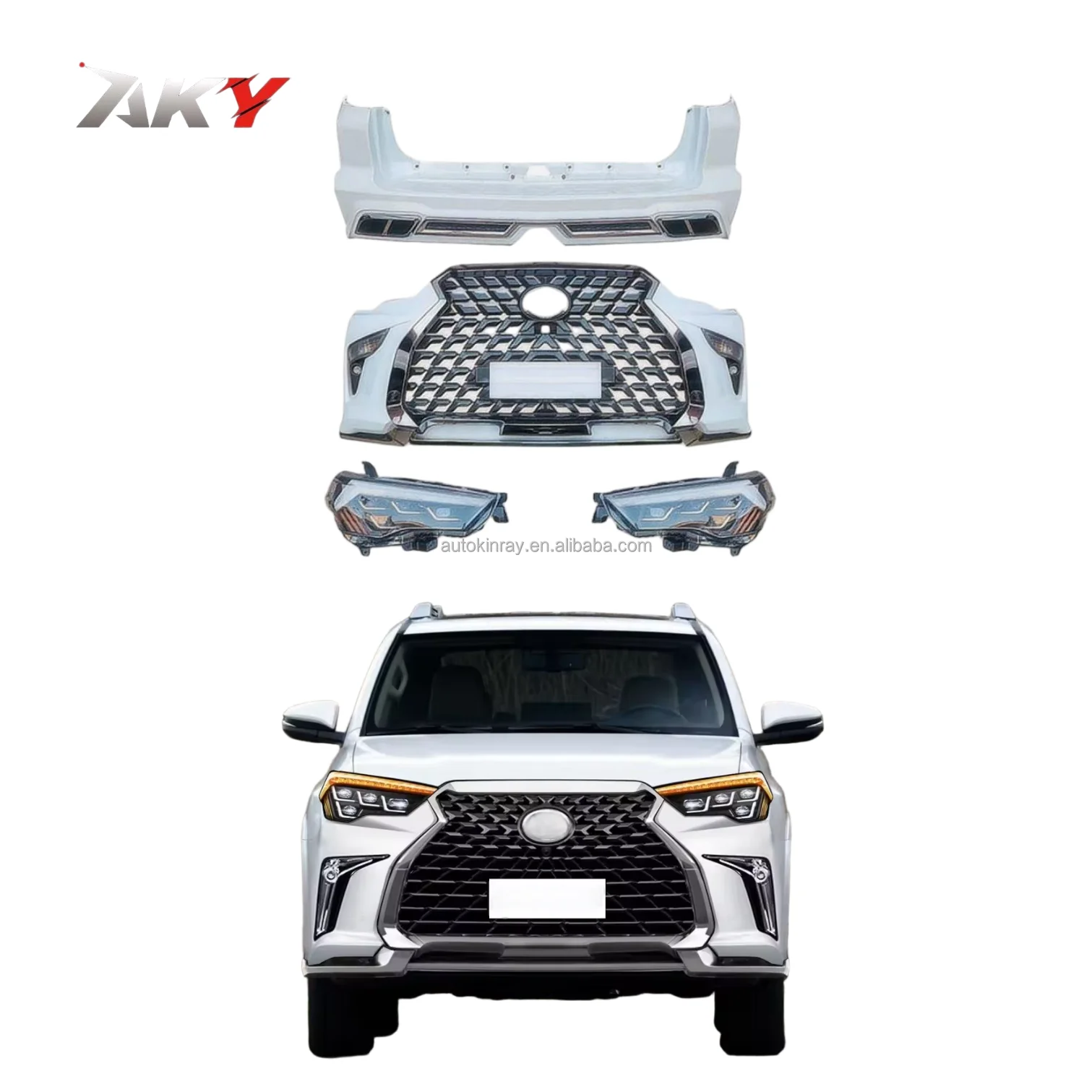 Modification In Stock 2010-2021 for for 4Runner Bodykit with for Lexus Style Upgrade Facelift New Front Bumper Rear Bumpe
Modification In Stock 2010-2021 for for 4Runner Bodykit with for Lexus Style Upgrade Facelift New Front Bumper Rear Bumpe