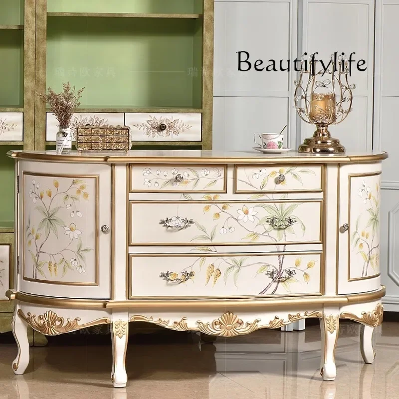 X40 American Rural Painted Entrance Door Porch Cabinet Solid Wood European Retro Locker Semi-circular Decorative Cabinet
X40 American Rural Painted Entrance Door Porch Cabinet Solid Wood European Retro Locker Semi-circular Decorative Cabinet