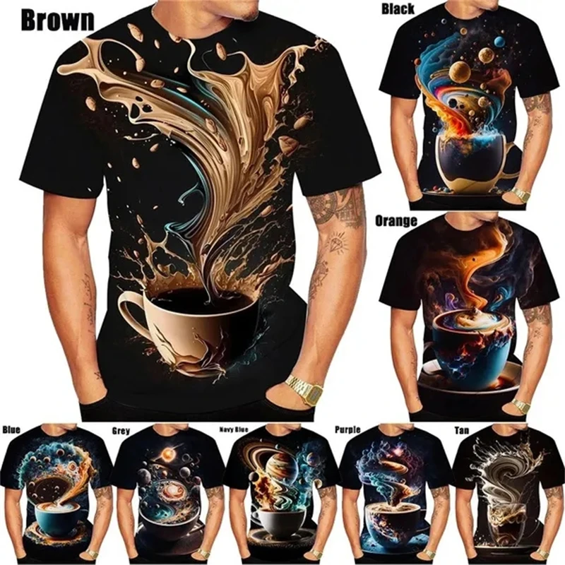 New Summer Coffee 3D Printed Casual Funny T-Shirt Personality Fashion Unisex Hip Hop Round Neck Short Sleeve Unisex Tops Tees
New Summer Coffee 3D Printed Casual Funny T-Shirt Personality Fashion Unisex Hip Hop Round Neck Short Sleeve Unisex Tops Tees