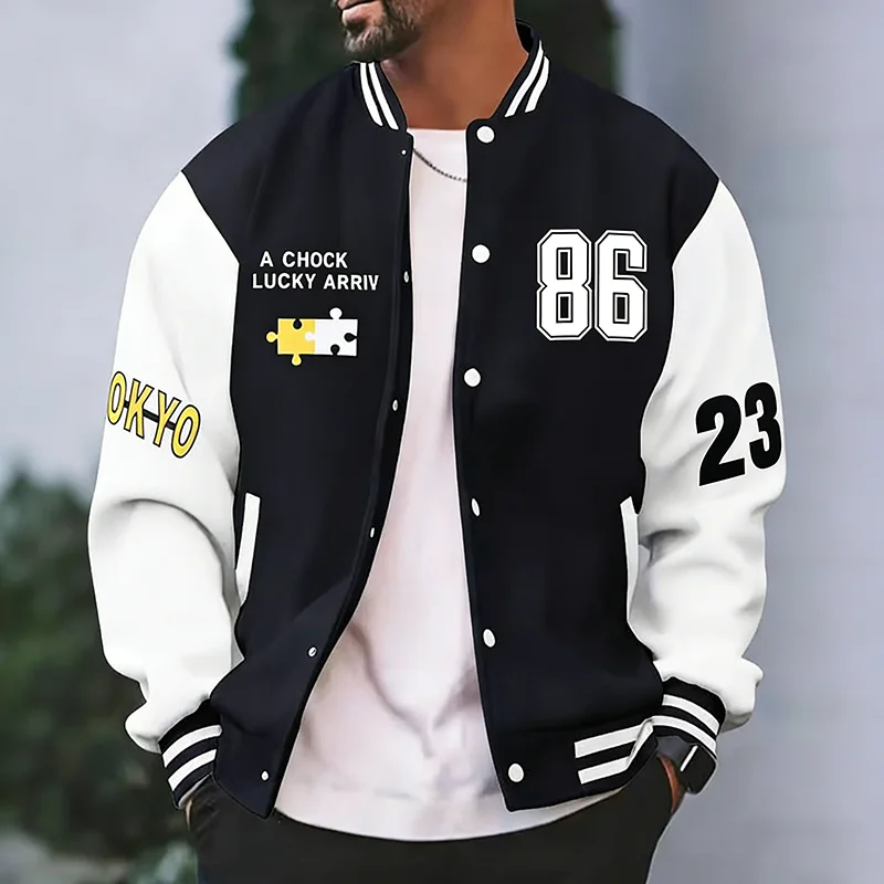 Men's Baseball Jacket Streetwear Hip Hop Vintage Letter Embroidery Patchwork Bomber Jacket Preppy Style College Coats Outwear
Men's Baseball Jacket Streetwear Hip Hop Vintage Letter Embroidery Patchwork Bomber Jacket Preppy Style College Coats Outwear