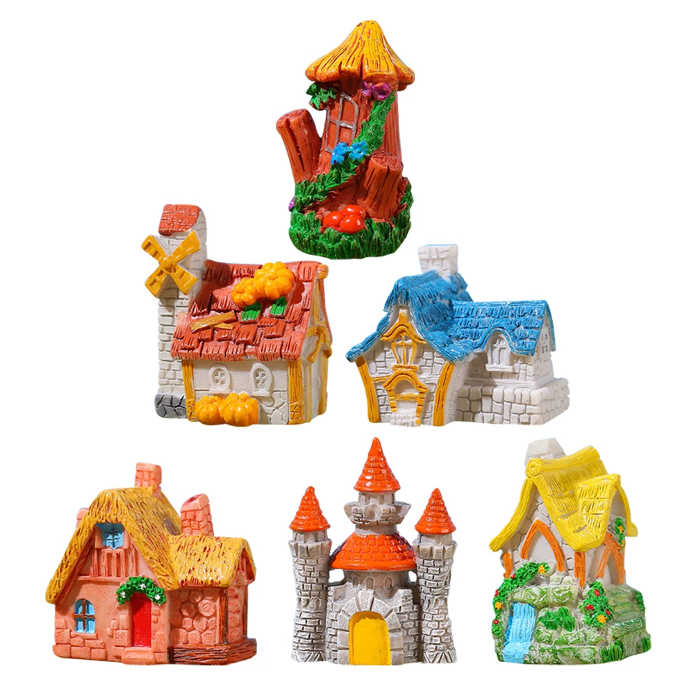 6pcs Resin Villa Ornaments Mini Garden Decor Micro Landscape Crafts Realistic Design Durability Plant Pot Decorations
6pcs Resin Villa Ornaments Mini Garden Decor Micro Landscape Crafts Realistic Design Durability Plant Pot Decorations