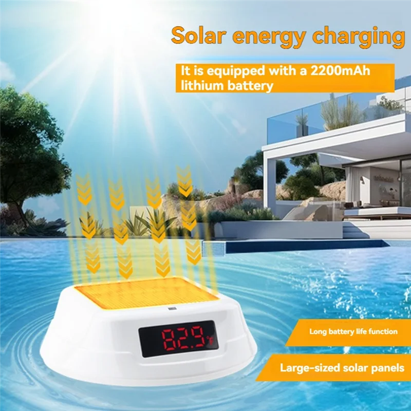 ABBP-Thermometer With RGB Atmosphere Light Swimming Pool LED Digital Water Thermometer Wireless Floating Pool Thermometer 
ABBP-Thermometer With RGB Atmosphere Light Swimming Pool LED Digital Water Thermometer Wireless Floating Pool Thermometer