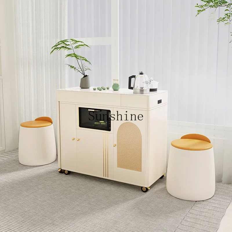 Cream wind balcony tea cart small apartment household folding mobile small tea table
Cream wind balcony tea cart small apartment household folding mobile small tea table