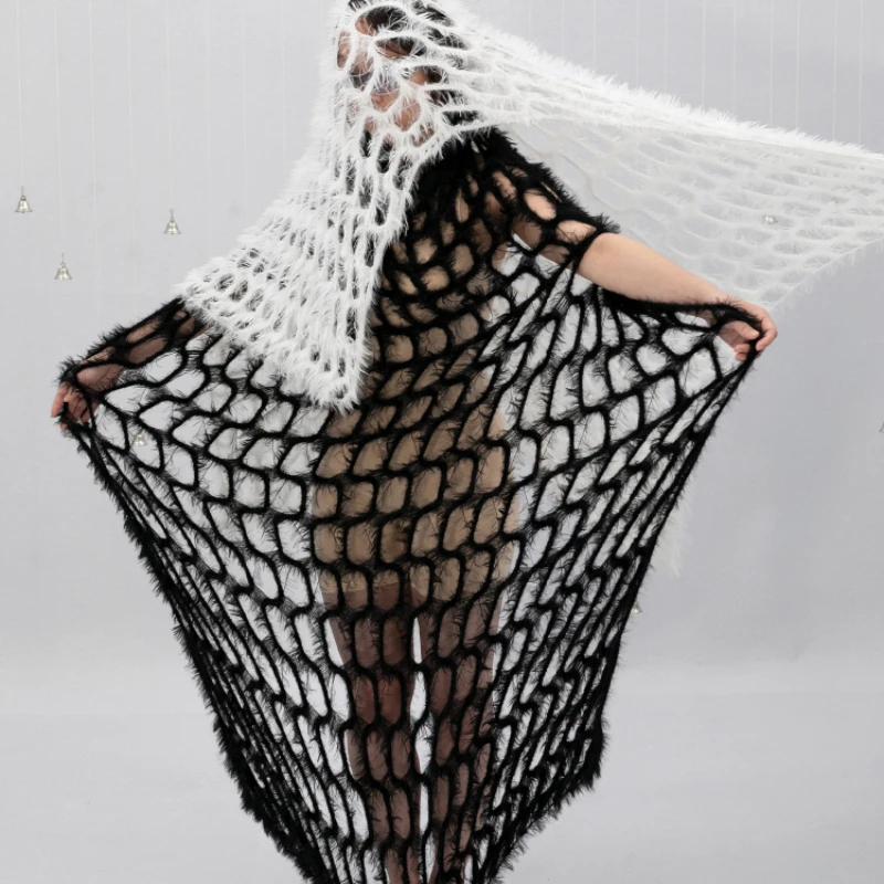 Fabric Wide75cmx50cm Nylon Black and White Knitted Elastic Long Wool Breathable DIY Dress Cardigan Sweater SpringAutumn Clothing
Fabric Wide75cmx50cm Nylon Black and White Knitted Elastic Long Wool Breathable DIY Dress Cardigan Sweater SpringAutumn Clothing