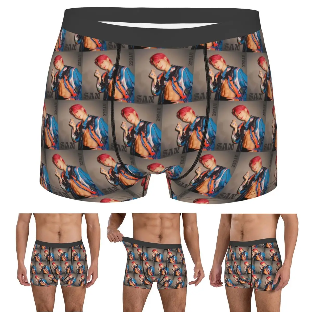 Boxer Underpants Shorts Choi San Ateez Panties Men Ventilate Underwear for Homme Man Boyfriend Gift
Boxer Underpants Shorts Choi San Ateez Panties Men Ventilate Underwear for Homme Man Boyfriend Gift