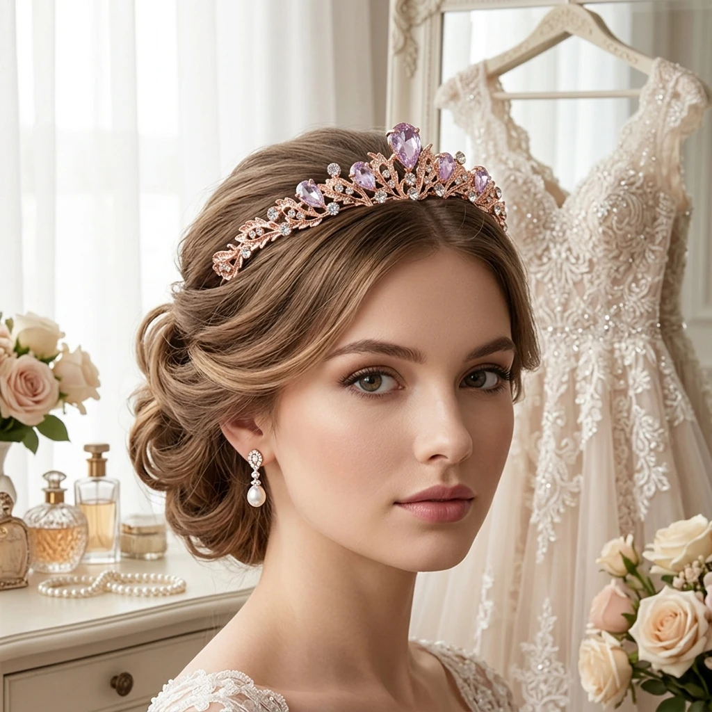 Korean Bridal-Tiara Zircon Crystal Hairband For Wedding Party Stage Performance
Korean Bridal-Tiara Zircon Crystal Hairband For Wedding Party Stage Performance