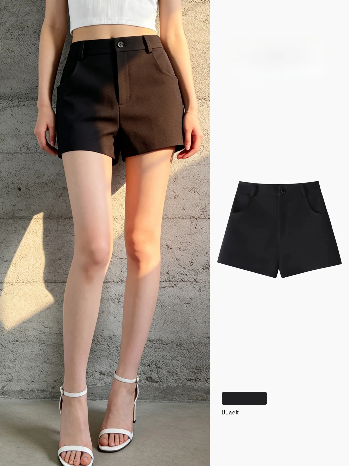 Casual Commute Style Women's A-Line Straight Leg Suit Shorts High Waist Slimming Versatile Wide Leg Pants Summer Fashion
Casual Commute Style Women's A-Line Straight Leg Suit Shorts High Waist Slimming Versatile Wide Leg Pants Summer Fashion