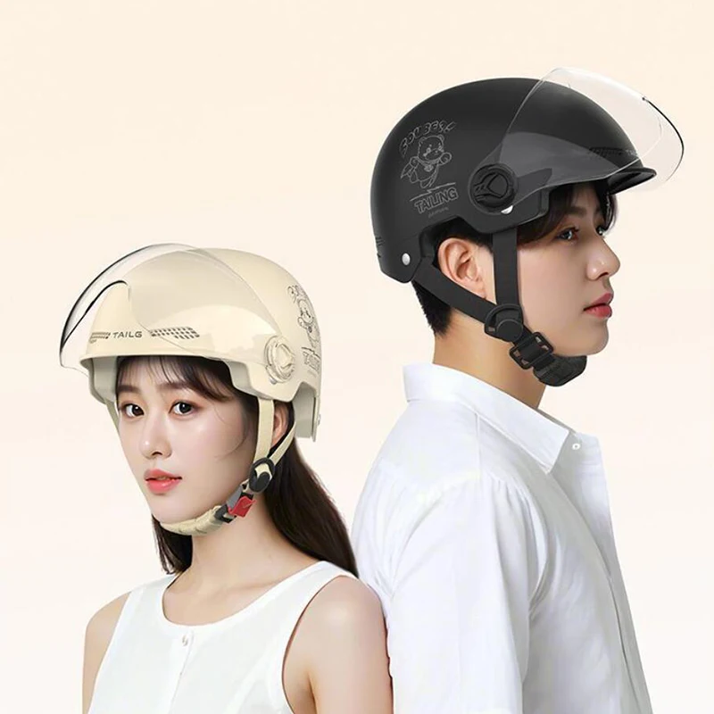 2. One-Piece Helmet for Motorbikes, Women's Summer Head Protection, All-Season Solar Shield, Electric Car Battery Helmet
2. One-Piece Helmet for Motorbikes, Women's Summer Head Protection, All-Season Solar Shield, Electric Car Battery Helmet