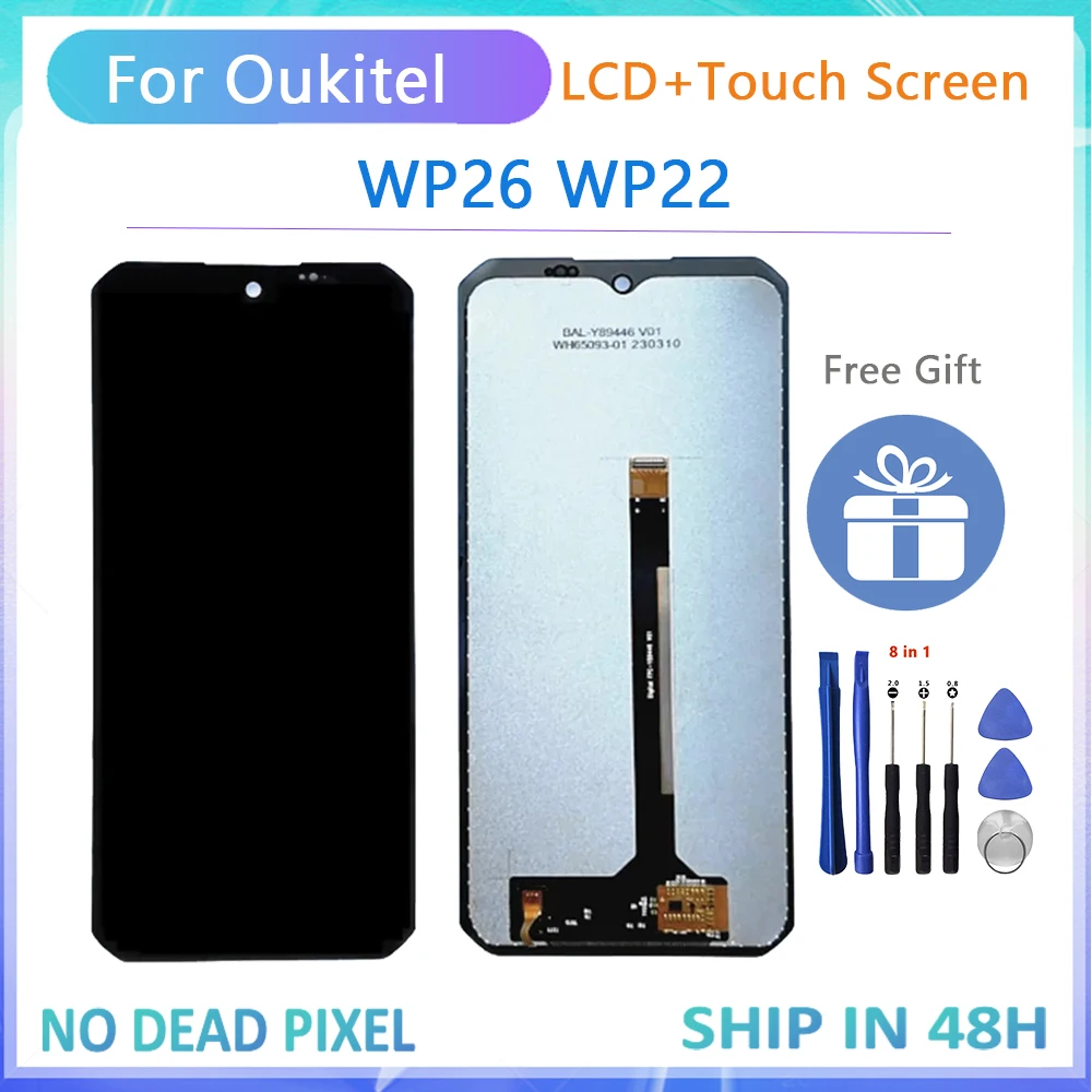 Оригинальный ЖК-дисплей 6,58 дюйма для Oukitel WP26 WP22, детали для замены ЖК-дисплея телефона WP 26 wp 22 с инструментом
Оригинальный ЖК-дисплей 6,58 дюйма для Oukitel WP26 WP22, детали для замены ЖК-дисплея телефона WP 26 wp 22 с инструментом
