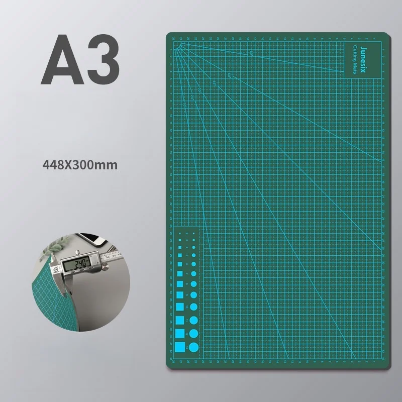 A3 Large Self-Healing Cutting Mat Double-Sided Fabric Quilting Silhouette Crafts - Durable Green Sewing Pad JVLAB
A3 Large Self-Healing Cutting Mat Double-Sided Fabric Quilting Silhouette Crafts - Durable Green Sewing Pad JVLAB