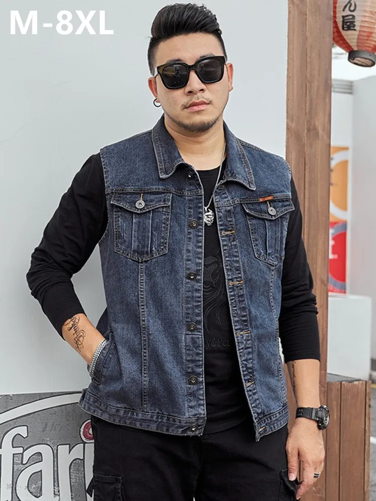 Мотоциклетный жилет для мужчин размера плюс 8XL 6XL 7XL Куртка без рукавов Осенний хип-хоп Мужской жилет Ковбой Slim Fit Корейский мужской джинсовый жилет
Мотоциклетный жилет для мужчин размера плюс 8XL 6XL 7XL Куртка без рукавов Осенний хип-хоп Мужской жилет Ковбой Slim Fit Корейский мужской джинсовый жилет