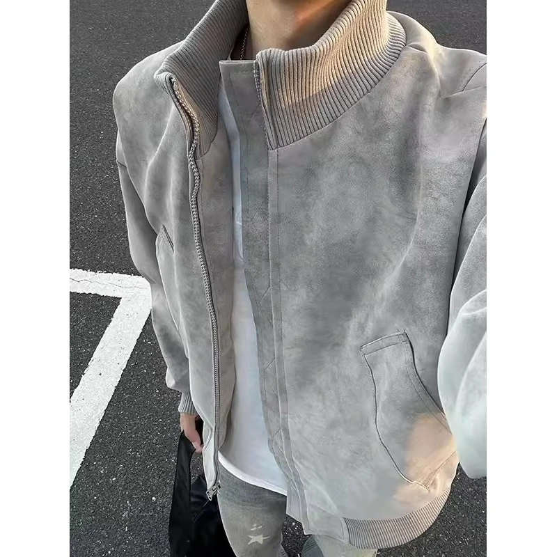 Осень-зима, большой размер, мужской американский костюм-бомбер с воротником-стойкой, окрашенный кожаный бомбер, бейсбольная экипировка, Batwing Sve
Осень-зима, большой размер, мужской американский костюм-бомбер с воротником-стойкой, окрашенный кожаный бомбер, бейсбольная экипировка, Batwing Sve