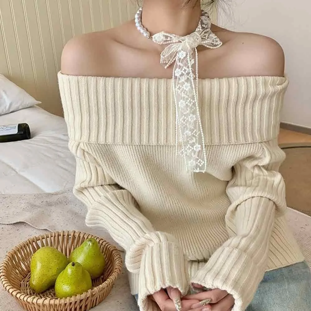 Korean Pearl Necklace Lace Scarf Summer Hollow Embroidery Long Ribbon Belt Tie Solid Color Y2k Silk Scarves For Women Collarbone
Korean Pearl Necklace Lace Scarf Summer Hollow Embroidery Long Ribbon Belt Tie Solid Color Y2k Silk Scarves For Women Collarbone