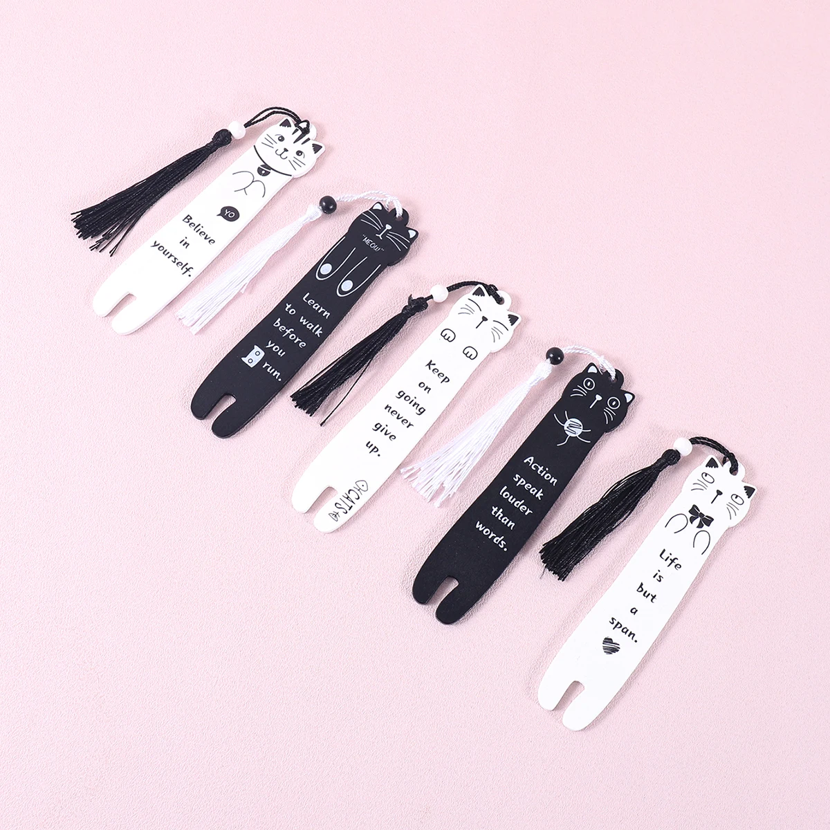 1 piece kitten shaped wooden bookmark, inspirational healing phrase reading aid bookmark and book decoration, gift for a friend
1 piece kitten shaped wooden bookmark, inspirational healing phrase reading aid bookmark and book decoration, gift for a friend