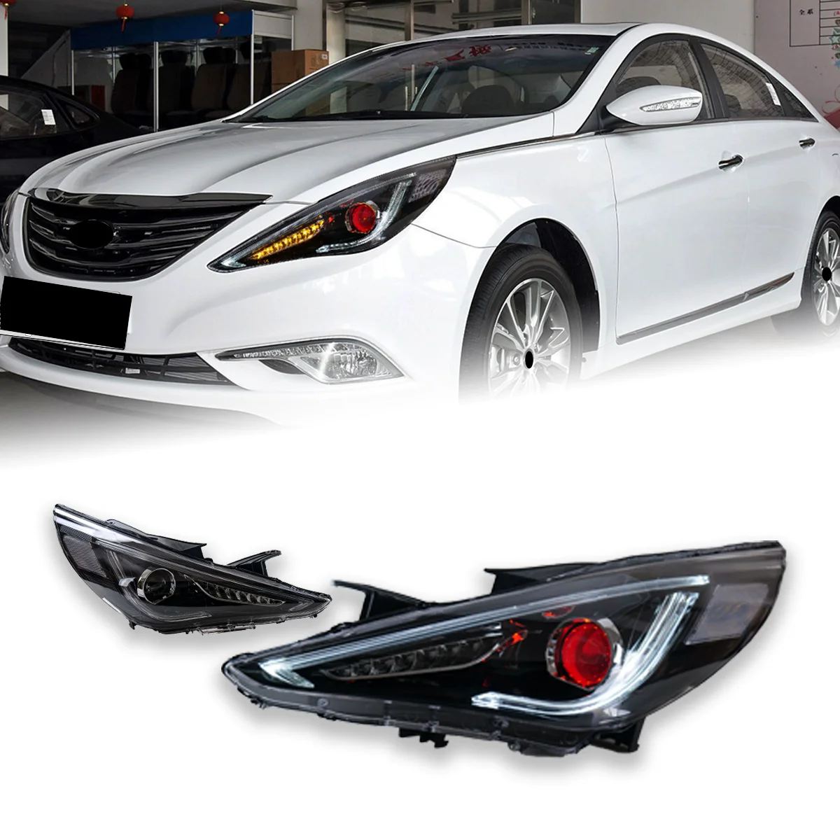 Полностью светодиодные фары в сборе для Hyundai Sonata 8th 11-15, модифицированные динамические передние фонари DRL, указатель поворота ближнего света
Полностью светодиодные фары в сборе для Hyundai Sonata 8th 11-15, модифицированные динамические передние фонари DRL, указатель поворота ближнего света