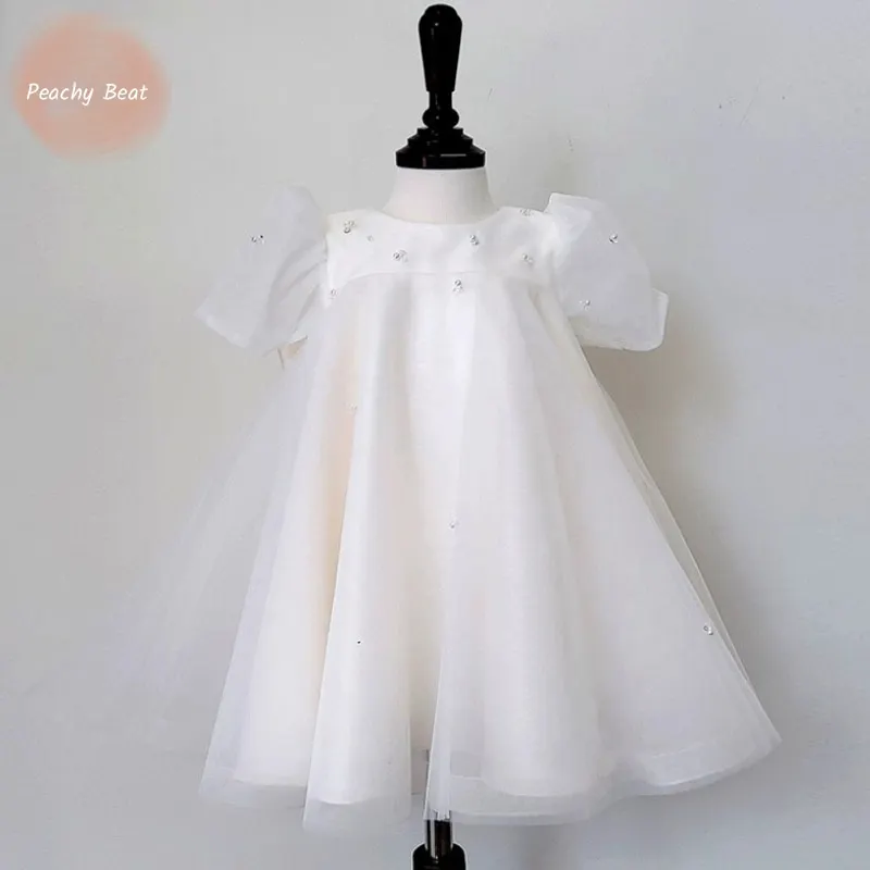 Fashion Baby Girl Princess Bow Dress Puff Sleeve Infant Toddler Child White Shine Tulle Vestido Party Birthday Baby Clothes 1-7Y
Fashion Baby Girl Princess Bow Dress Puff Sleeve Infant Toddler Child White Shine Tulle Vestido Party Birthday Baby Clothes 1-7Y