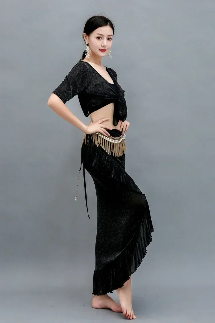 2026 Adult Women Dancing Costumes Oriental Bellydance Beginners Practice Suit Tops Long Skirt Set Modern Dance Stage Performance
2026 Adult Women Dancing Costumes Oriental Bellydance Beginners Practice Suit Tops Long Skirt Set Modern Dance Stage Performance