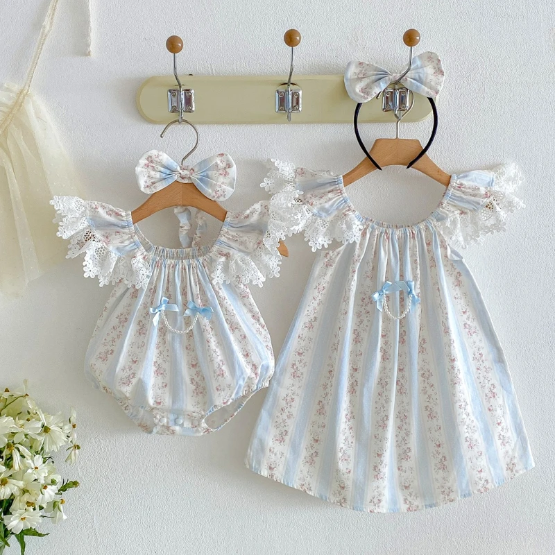 2026 New Summer Hot Selling Small Fresh Round Neck Small Fly Sleeves Floral Cute Dress for Children
2026 New Summer Hot Selling Small Fresh Round Neck Small Fly Sleeves Floral Cute Dress for Children