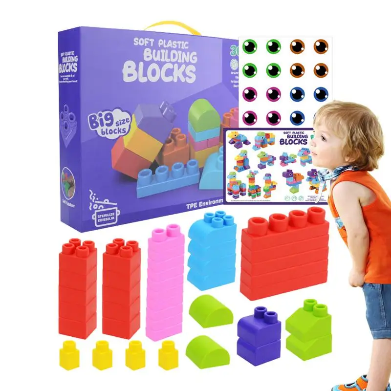 Building Brick Set Soft Construction Blocks Large Construction Block Toys For Children Ages 1-3 Birthday Gift For Kids
Building Brick Set Soft Construction Blocks Large Construction Block Toys For Children Ages 1-3 Birthday Gift For Kids