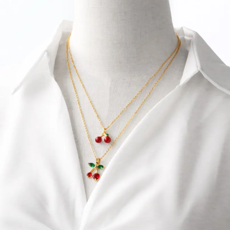 Fashion Red Cherry Pendant Necklace Summer Accessories,Sweat Resistant Jewelry for Daily Wear in Summer,Birthday Gift for Girls
Fashion Red Cherry Pendant Necklace Summer Accessories,Sweat Resistant Jewelry for Daily Wear in Summer,Birthday Gift for Girls