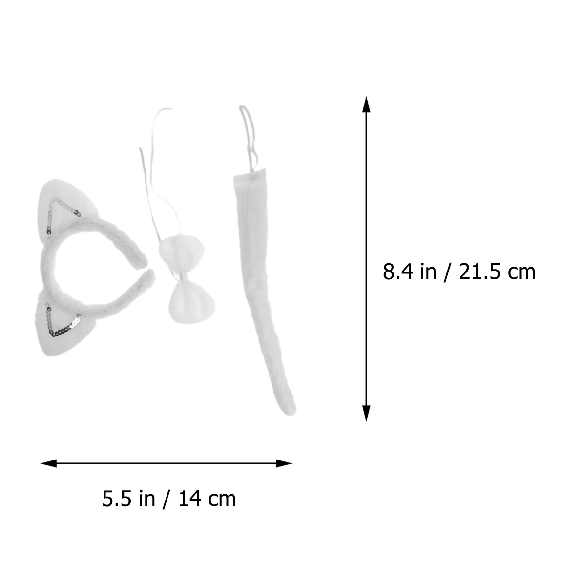 3 Pcs Cat Costume Accessories Kids Adult Cosplay Halloween Party Cat Ears Set Head Hoop Bow Tie Tail Soft Durable Material
3 Pcs Cat Costume Accessories Kids Adult Cosplay Halloween Party Cat Ears Set Head Hoop Bow Tie Tail Soft Durable Material