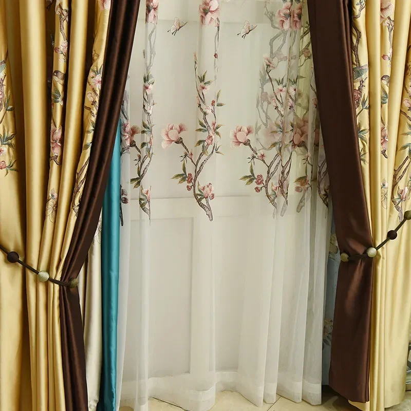 American Style Study Imitation Silk Embroidery High Shading Curtains for Living Dining Room Bedroom Luxurious New Chinese Style
American Style Study Imitation Silk Embroidery High Shading Curtains for Living Dining Room Bedroom Luxurious New Chinese Style