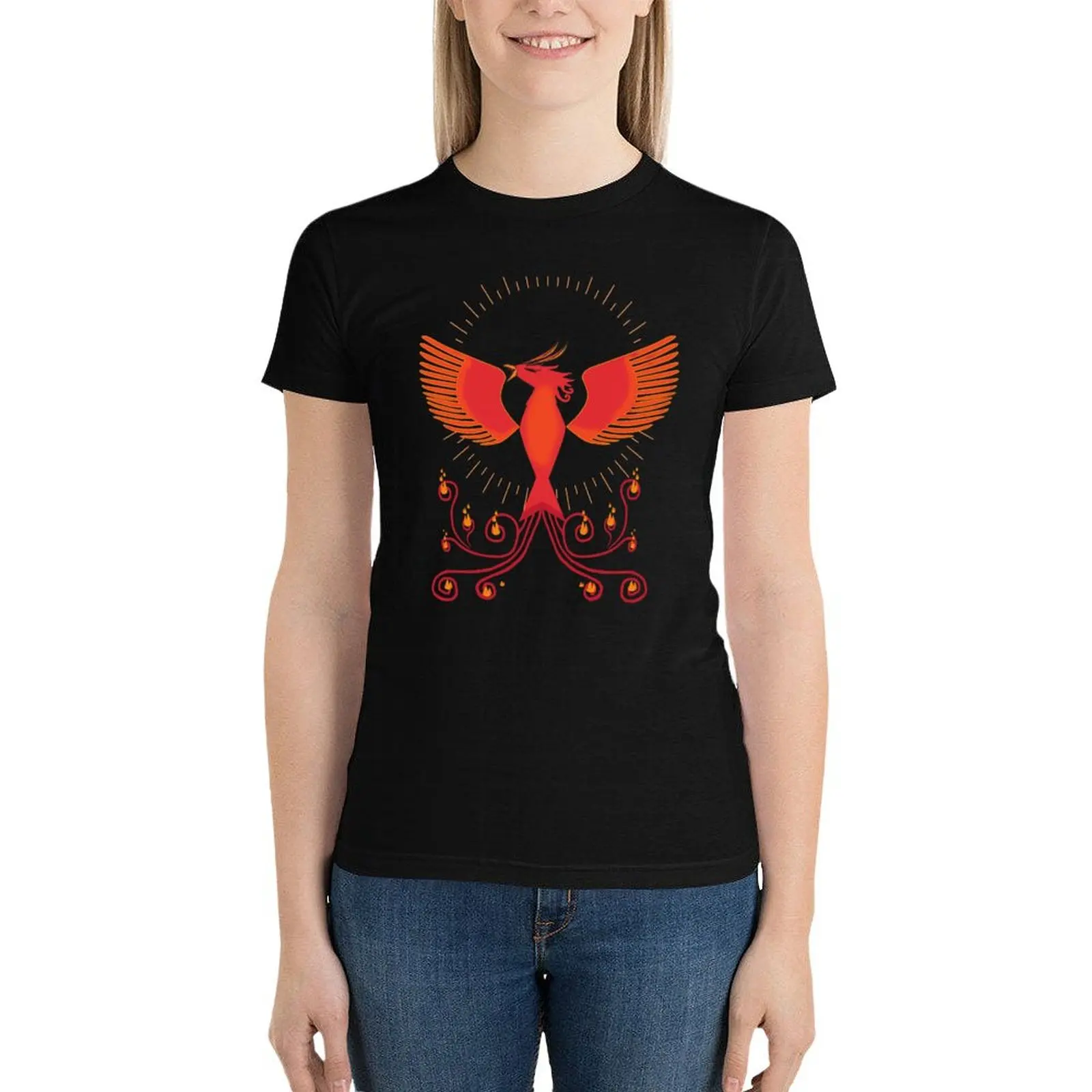 Bird Of Fire T-Shirt shirts graphic tees funny summer tops ariat shirts for Women
Bird Of Fire T-Shirt shirts graphic tees funny summer tops ariat shirts for Women