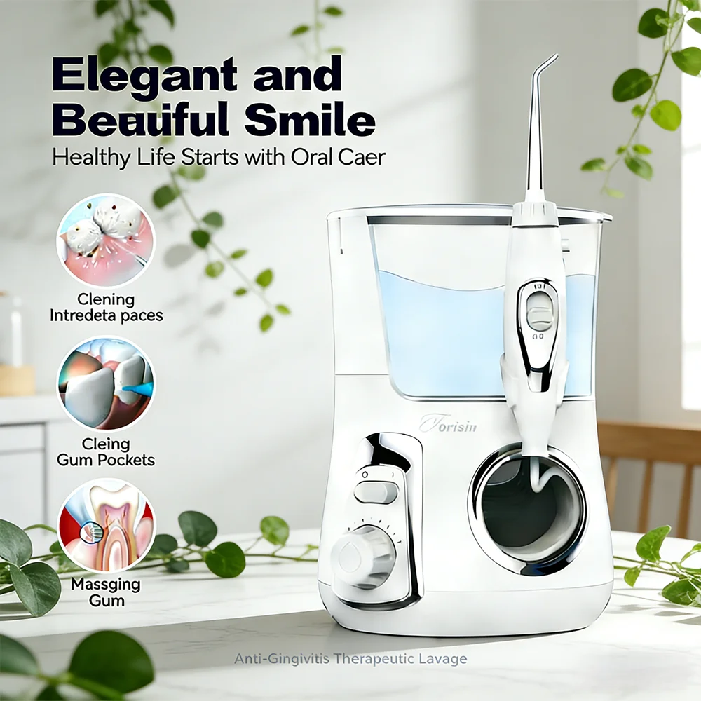 Электрический ирригатор для полости рта Family Oral Care Spa, 800 мл, 10 режимов, 5 насадок, настольное устройство для ухода за зубами
Электрический ирригатор для полости рта Family Oral Care Spa, 800 мл, 10 режимов, 5 насадок, настольное устройство для ухода за зубами