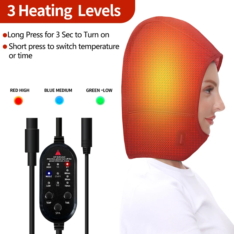 Electric Heating Hat - 3-Gears Heat Timer Warm Therapy Relieves Migraines Neck Tension Boosts Blood Circulation Winter Warm
Electric Heating Hat - 3-Gears Heat Timer Warm Therapy Relieves Migraines Neck Tension Boosts Blood Circulation Winter Warm