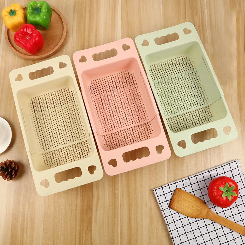 Drain Basket Retractable Kitchen Colander Double Layer Fruit Strainer Draining Sink
Drain Basket Retractable Kitchen Colander Double Layer Fruit Strainer Draining Sink