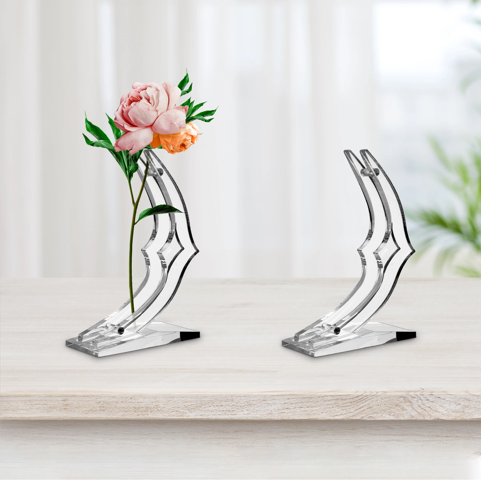 Acrylic Rose Decoration Bouquet Stand Display Artificial Flower Thick Material Fine Workmanship Transparent Rectangular Base
Acrylic Rose Decoration Bouquet Stand Display Artificial Flower Thick Material Fine Workmanship Transparent Rectangular Base