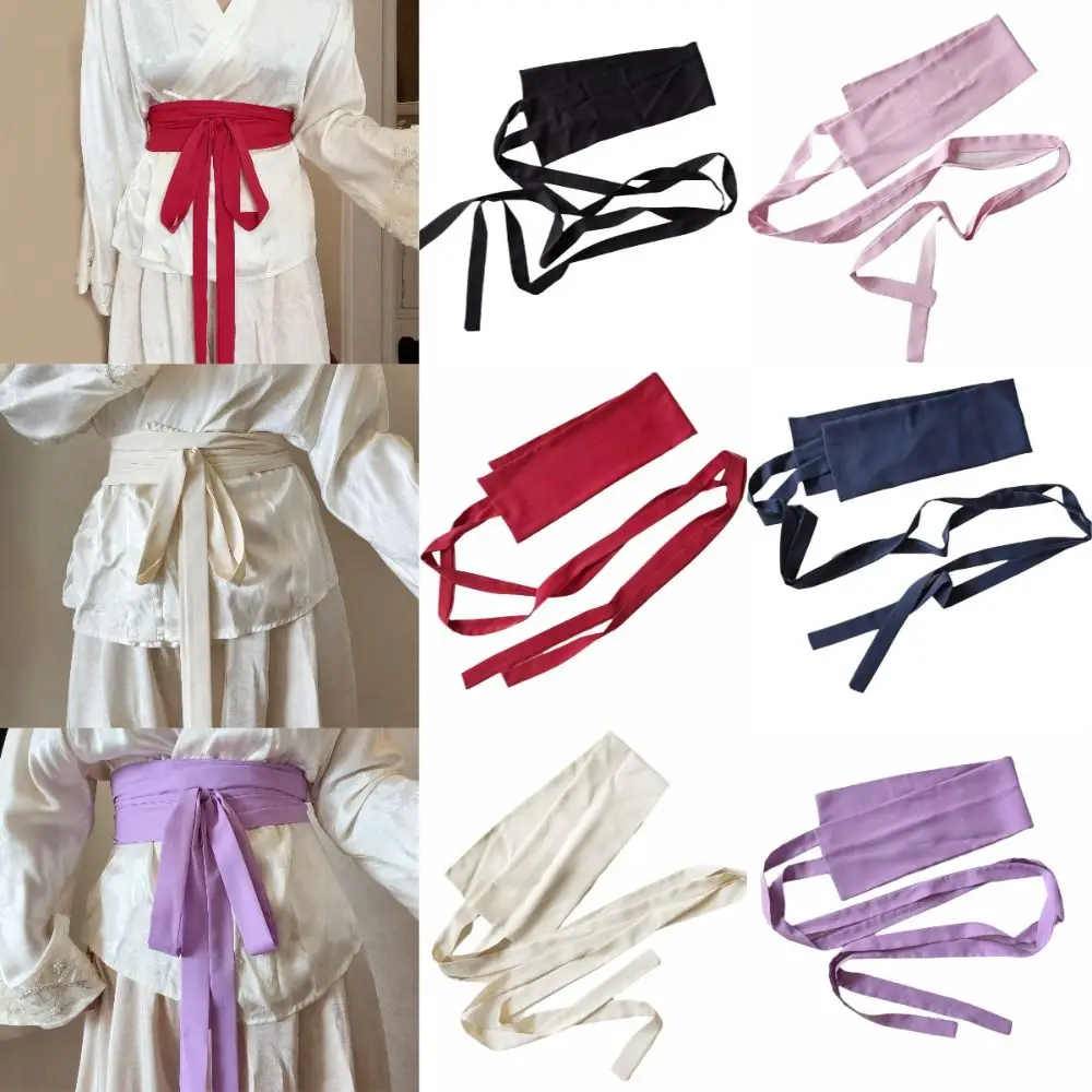 Chiffon Fabric Hanfu Waist Belt Cotton Linen Solid Color Wide Waist Belt Bowknot Decoration Satin Silk Lace Up Waist Belt
Chiffon Fabric Hanfu Waist Belt Cotton Linen Solid Color Wide Waist Belt Bowknot Decoration Satin Silk Lace Up Waist Belt