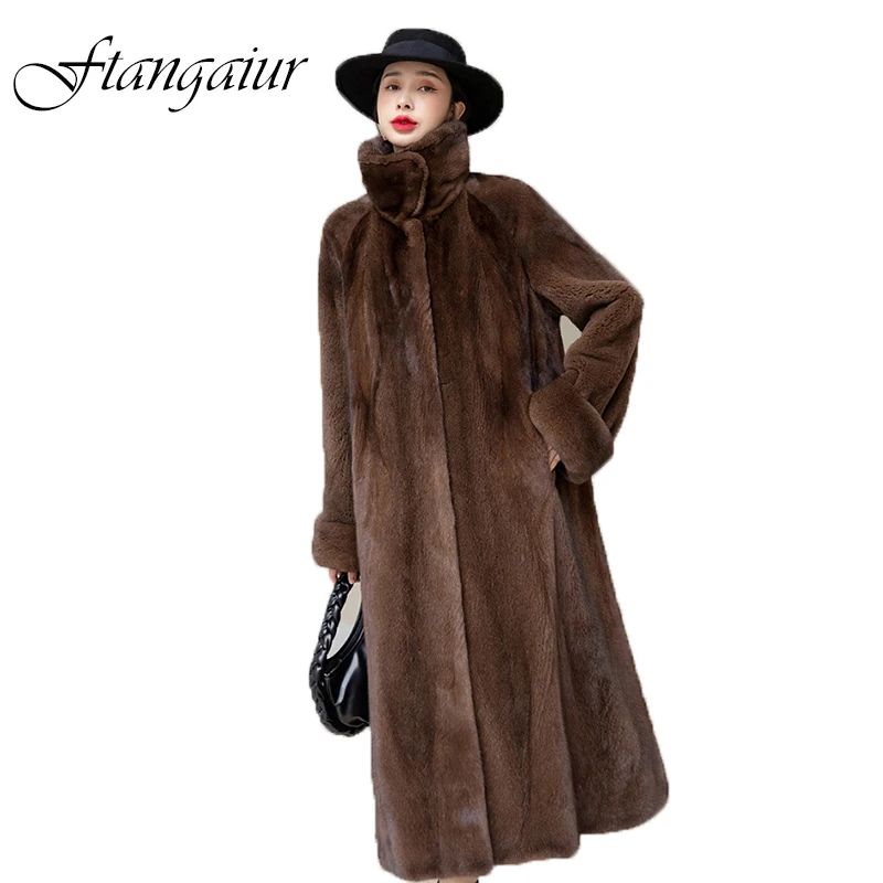 Ftangaiur New Winter Import Purple Standard Velvet Mink Fur Coat Women Turn-Down Collar Long Loose Natural Real Mink Fur Coats
Ftangaiur New Winter Import Purple Standard Velvet Mink Fur Coat Women Turn-Down Collar Long Loose Natural Real Mink Fur Coats