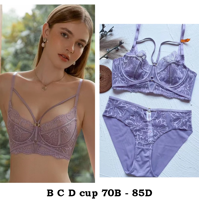 high quality sexy women bras and brief set push up lace B C D cup comfortable wire summer lingerie underwear purple green black
high quality sexy women bras and brief set push up lace B C D cup comfortable wire summer lingerie underwear purple green black