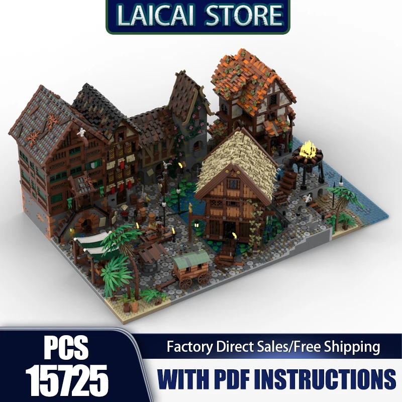 Модель пиратской крепости Moc, строительные кирпичи, технология сказки продавца, модульный блок, рождественская игрушка «сделай сам», праздничные подарки
Модель пиратской крепости Moc, строительные кирпичи, технология сказки продавца, модульный блок, рождественская игрушка «сделай сам», праздничные подарки