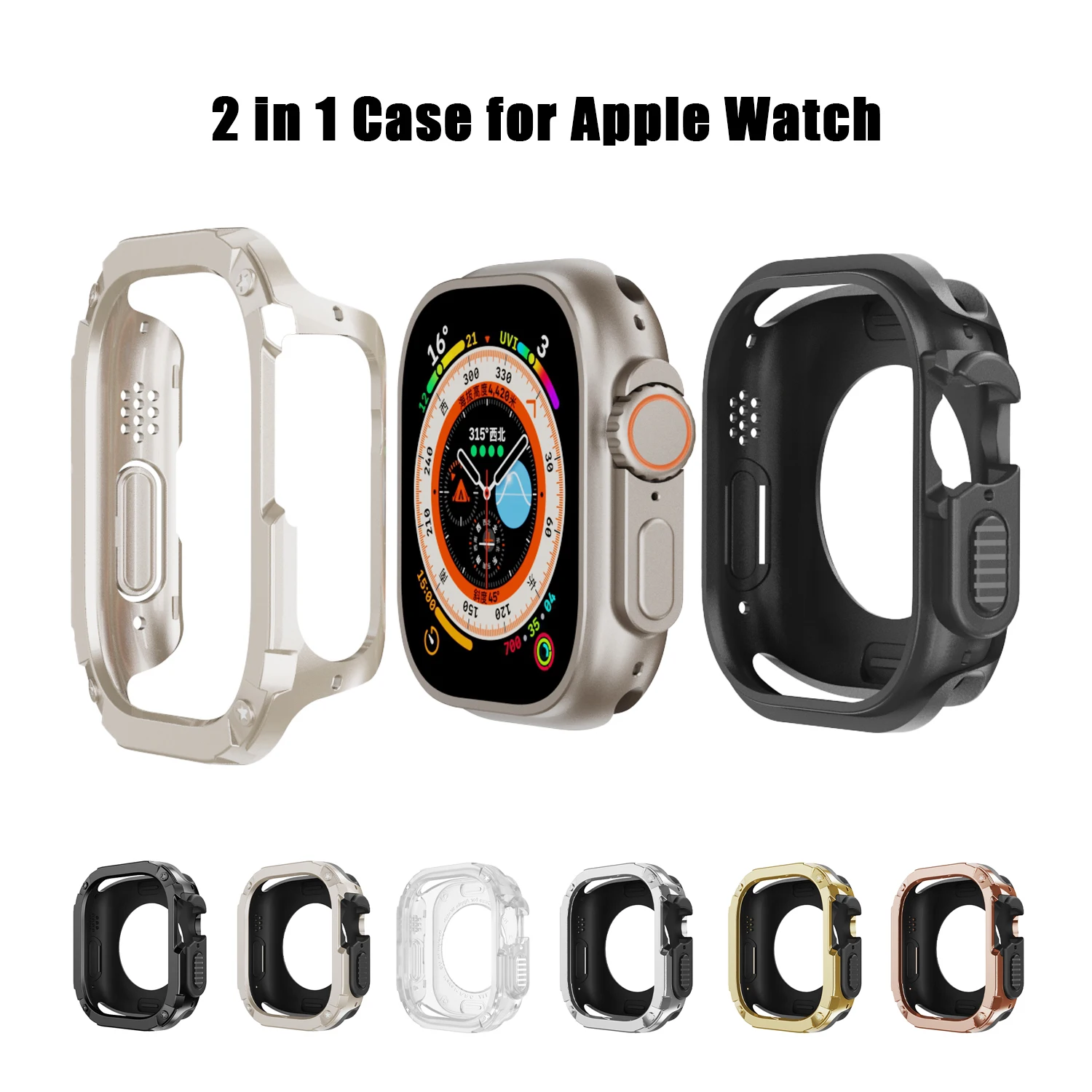 Armor Cover for Apple Watch 10 9 8 Case 46mm 42mm 49mm 45mm 41mm 44/40mm men Protector iWatch series 7 se 6 5 Bumper Accessories
Armor Cover for Apple Watch 10 9 8 Case 46mm 42mm 49mm 45mm 41mm 44/40mm men Protector iWatch series 7 se 6 5 Bumper Accessories