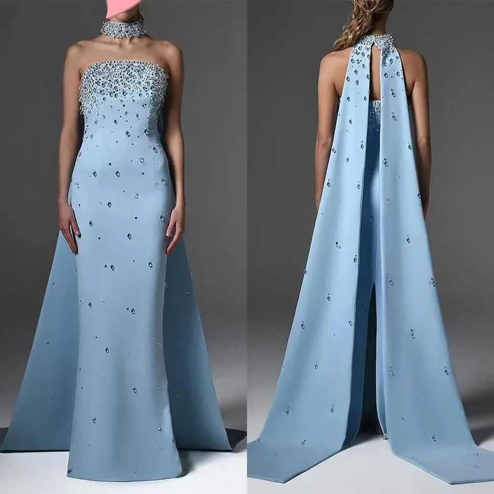 Customized Strapless Beaded Sleeveless Court Train Vestidos Madrinhas De Casamento Kleider Damen Elegant فساتين حفلات التخرج
Customized Strapless Beaded Sleeveless Court Train Vestidos Madrinhas De Casamento Kleider Damen Elegant فساتين حفلات التخرج
