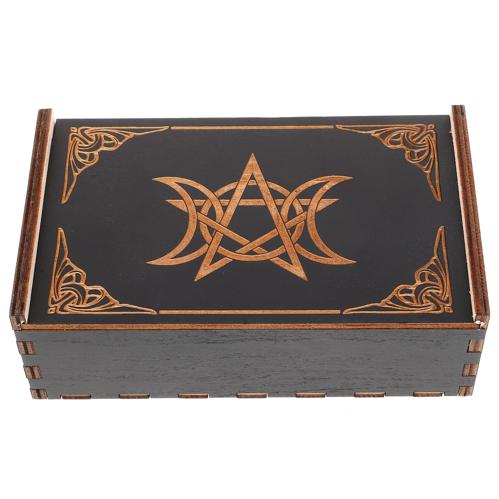 Wooden Box Card Holder Storage Bracket Playing Case Game Organizer Black Container 
Wooden Box Card Holder Storage Bracket Playing Case Game Organizer Black Container