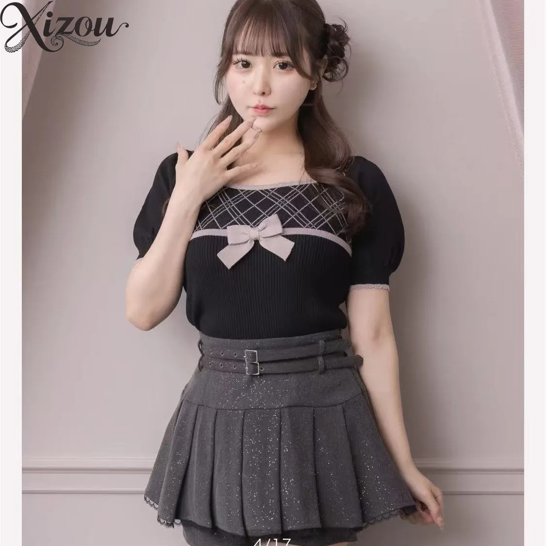Japanese Style Knit Top Women Japanese Lolita Short Sleeve Tees Square Neck Casual T-shirts Slim Fit Sweet Cool Knitwear Shirt
Japanese Style Knit Top Women Japanese Lolita Short Sleeve Tees Square Neck Casual T-shirts Slim Fit Sweet Cool Knitwear Shirt