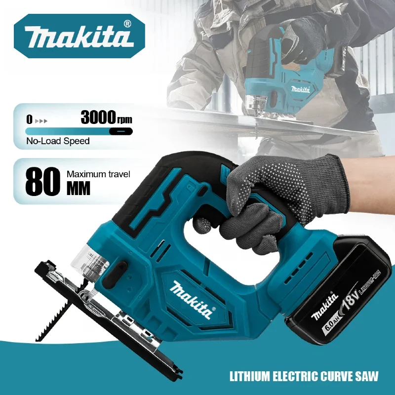 Makita Cordless electric reciprocating lithium battery cutting 18V machine rechargeable multifunctional woodworking wire saw
Makita Cordless electric reciprocating lithium battery cutting 18V machine rechargeable multifunctional woodworking wire saw