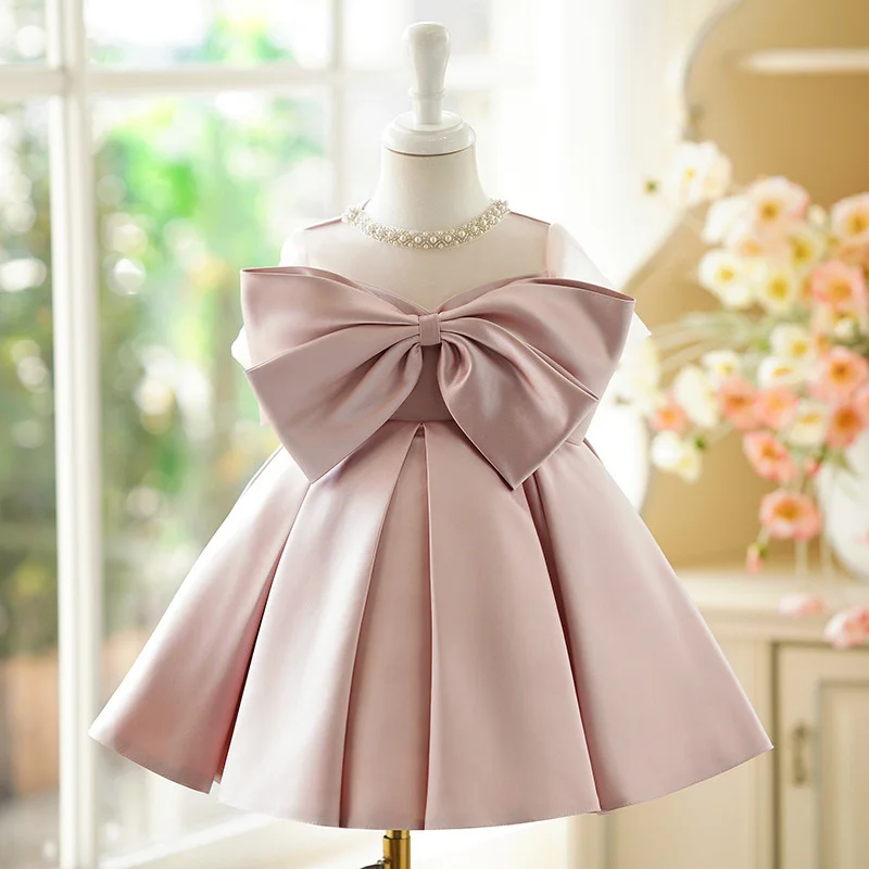 Bady Kids Princess Satin Bow Flower Girl Dress Children First Communion Dress Ball Gown Wedding Party Dress Birthday Show
Bady Kids Princess Satin Bow Flower Girl Dress Children First Communion Dress Ball Gown Wedding Party Dress Birthday Show