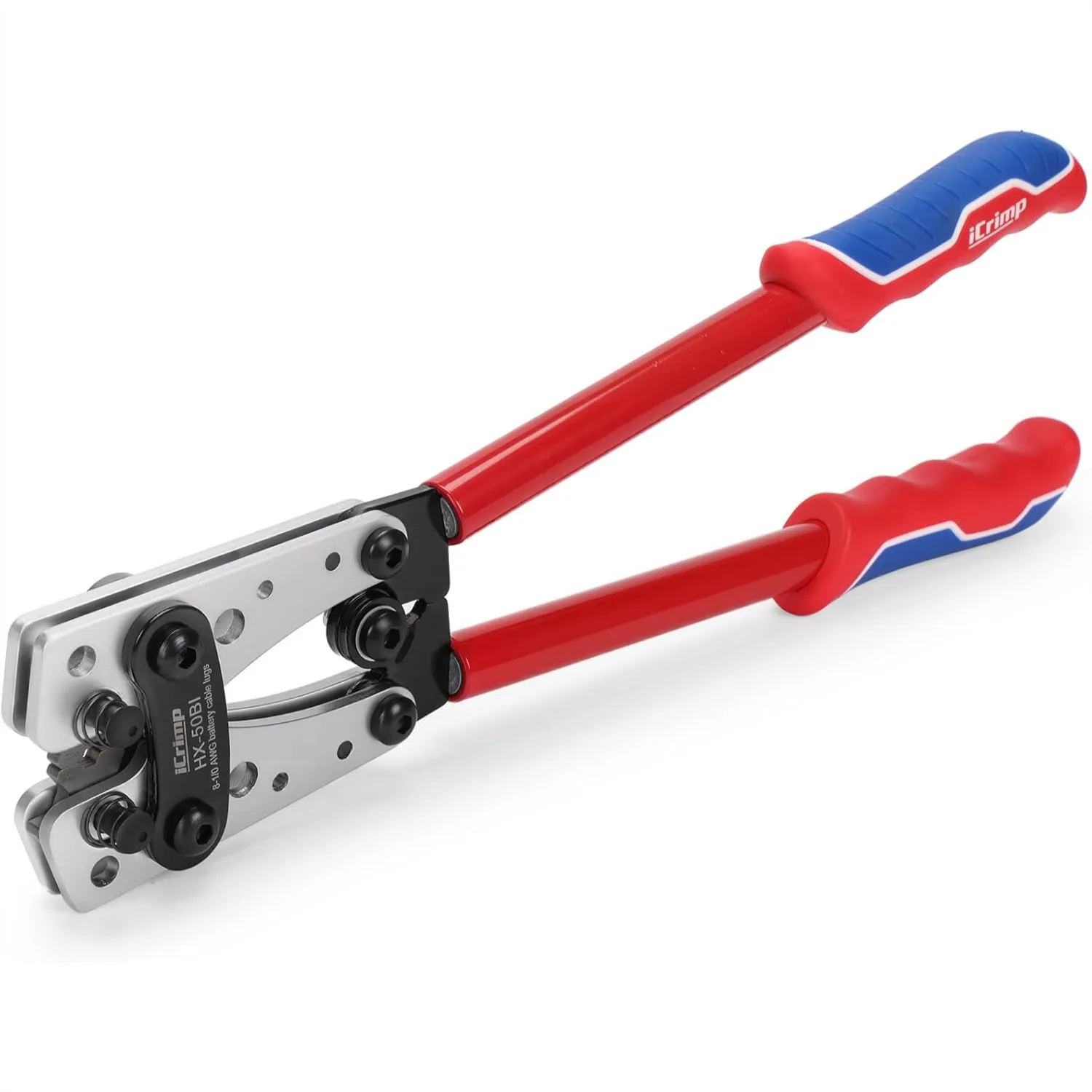 Cable Lug Crimping Tool for Heavy Duty Wire Lugs, Battery Terminal, Copper Lugs AWG 8-1/0, Hexagonal Rotating Dies
Cable Lug Crimping Tool for Heavy Duty Wire Lugs, Battery Terminal, Copper Lugs AWG 8-1/0, Hexagonal Rotating Dies